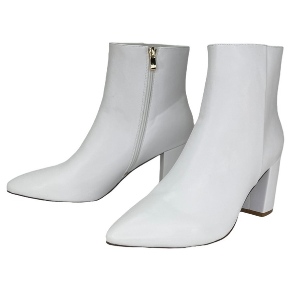 SMASH Shoes Chiku White Faux Leather Womens Ankle Boots Size 12M - Picture 11 of 13